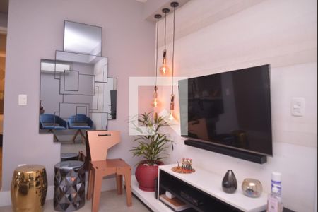 Sala de apartamento à venda com 1 quarto, 59m² em Campestre, Santo André