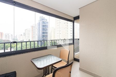 Varanda de apartamento para alugar com 1 quarto, 31m² em Indianópolis, São Paulo