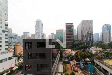 Vista  de kitnet/studio para alugar com 1 quarto, 45m² em Vila Olímpia, São Paulo