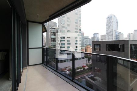 Varanda  de kitnet/studio para alugar com 1 quarto, 45m² em Vila Olímpia, São Paulo