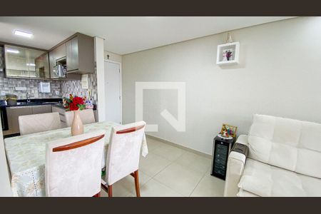 Sala - Sala de Jantar de apartamento à venda com 2 quartos, 52m² em Vila Scarpelli, Santo André