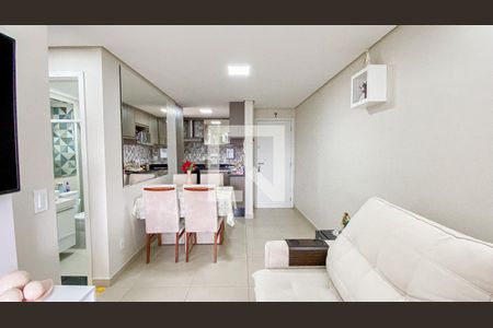 Sala - Sala de Jantar de apartamento à venda com 2 quartos, 52m² em Vila Scarpelli, Santo André