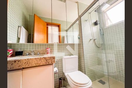 banheiro 1 de apartamento à venda com 3 quartos, 103m² em Vila da Serra, Nova Lima