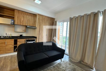Sala de apartamento à venda com 1 quarto, 53m² em Tamboré, Barueri