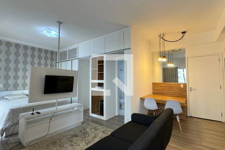 Sala de apartamento à venda com 1 quarto, 53m² em Tamboré, Barueri