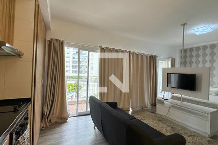 Sala de apartamento à venda com 1 quarto, 53m² em Tamboré, Barueri