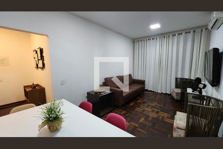 Sala de apartamento para alugar com 3 quartos, 110m² em Ponta da Praia, Santos