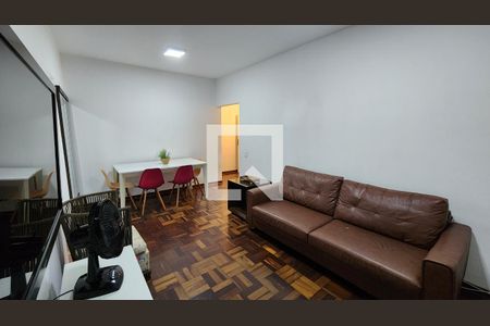 Sala de apartamento para alugar com 3 quartos, 100m² em Ponta da Praia, Santos