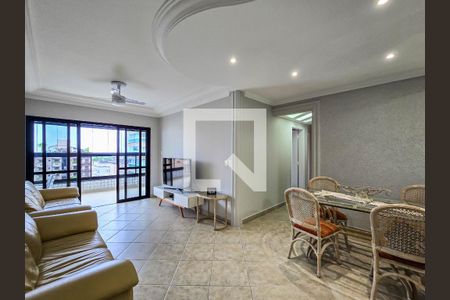 Sala de apartamento para alugar com 3 quartos, 127m² em Balneario Cidade Atlantica, Guarujá