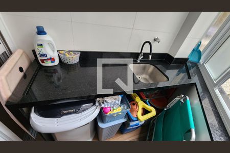 Área de Serviço de kitnet/studio para alugar com 1 quarto, 30m² em Gonzaga, Santos
