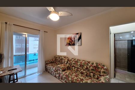 Sala de apartamento para alugar com 1 quarto, 45m² em Vila Caiçara, Praia Grande