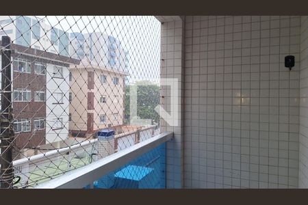 Varanda da Sala de apartamento para alugar com 1 quarto, 45m² em Vila Caiçara, Praia Grande
