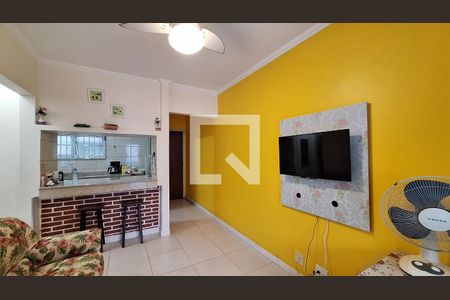 Sala de apartamento para alugar com 1 quarto, 45m² em Vila Caiçara, Praia Grande