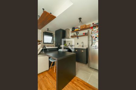 Sala / Cozinha de apartamento à venda com 1 quarto, 42m² em Jardim do Salso, Porto Alegre