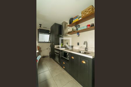 Sala / Cozinha de apartamento à venda com 1 quarto, 42m² em Jardim do Salso, Porto Alegre