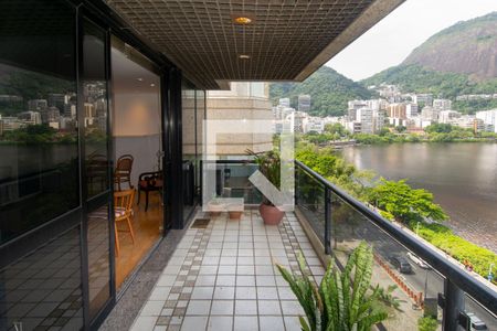 Varanda da Sala de apartamento à venda com 4 quartos, 364m² em Lagoa, Rio de Janeiro
