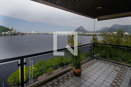 Varanda da Sala de apartamento à venda com 4 quartos, 364m² em Lagoa, Rio de Janeiro