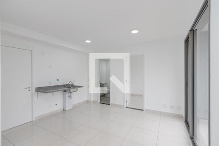 Sala/ Cozinha de apartamento para alugar com 1 quarto, 37m² em Santo Amaro, São Paulo