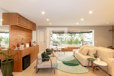 Sala de apartamento à venda com 3 quartos, 139m² em Indianópolis, São Paulo