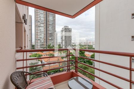 Varanda da Sala de apartamento para alugar com 2 quartos, 66m² em Brooklin Paulista, São Paulo