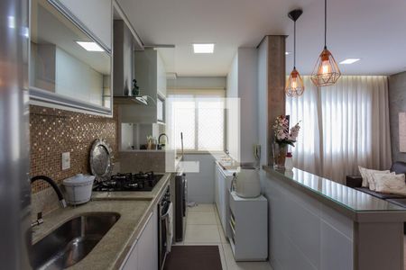 Cozinha e Área de Serviço de apartamento à venda com 2 quartos, 60m² em Liberdade, Belo Horizonte