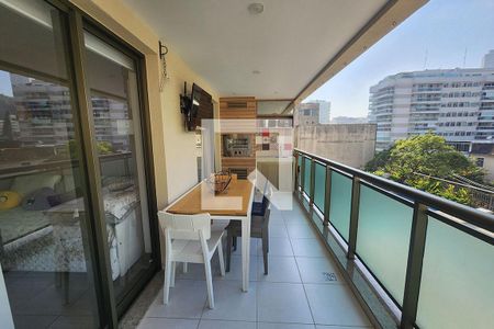 Sacada da Sala de apartamento à venda com 3 quartos, 101m² em Botafogo, Rio de Janeiro