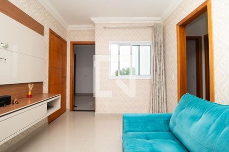Sala de apartamento à venda com 3 quartos, 110m² em Vila Homero Thon, Santo André