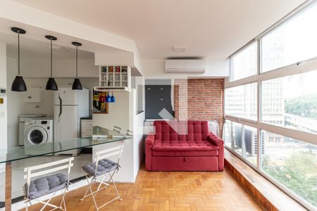 Sala de apartamento para alugar com 1 quarto, 50m² em Centro, São Paulo