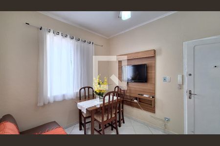 Sala de apartamento para alugar com 1 quarto, 48m² em Guilhermina, Praia Grande