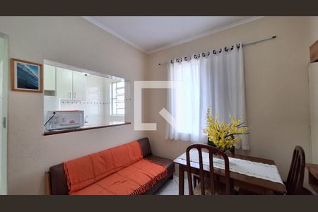 Sala de apartamento para alugar com 1 quarto, 48m² em Guilhermina, Praia Grande