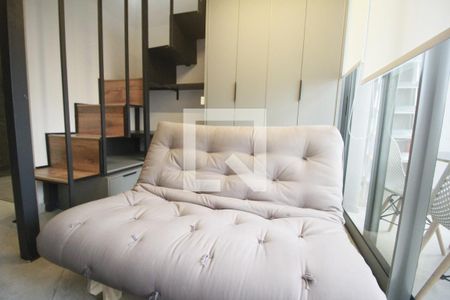 Sala de apartamento para alugar com 1 quarto, 25m² em Moema, São Paulo