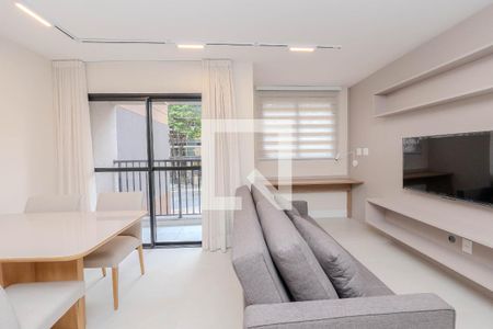 Sala/Cozinha de apartamento para alugar com 1 quarto, 37m² em Consolação, São Paulo