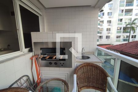 Varanda da Sala (Area Gourmet) de apartamento à venda com 3 quartos, 78m² em Taquara, Rio de Janeiro