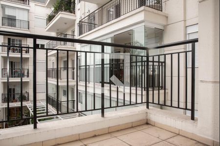 Varanda da Sala de apartamento para alugar com 1 quarto, 45m² em Vila Guarani (z Sul), São Paulo