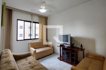 Sala de apartamento para alugar com 1 quarto, 60m² em Tupi, Praia Grande