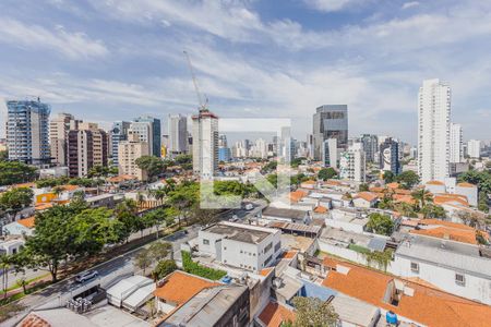 Vista da Sala de apartamento para alugar com 1 quarto, 28m² em Pinheiros, São Paulo