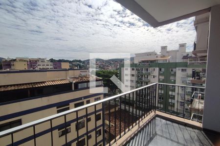 Varanda da Sala de apartamento para alugar com 3 quartos, 85m² em Pechincha, Rio de Janeiro
