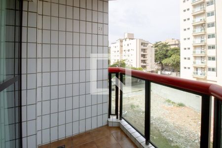 Varanda da Sala de apartamento para alugar com 1 quarto, 50m² em Loteamento João Batista Julião, Guarujá