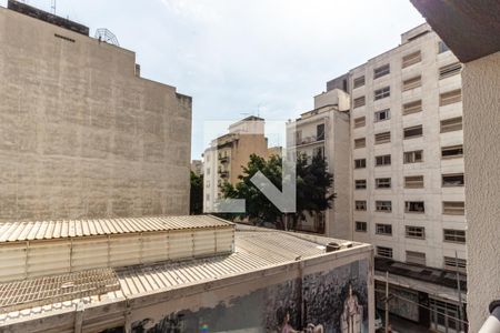 Varanda - Vista de apartamento à venda com 1 quarto, 47m² em Vila Buarque, São Paulo