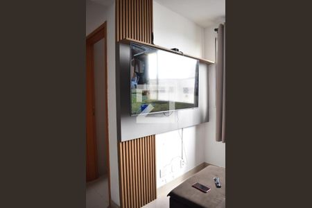 Sala - Painél de TV de apartamento para alugar com 2 quartos, 48m² em Campo Grande, Rio de Janeiro