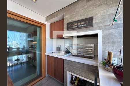 Varanda Gourmet de apartamento à venda com 3 quartos, 123m² em Vila Congonhas, São Paulo