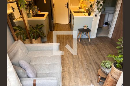 Sala e Cozinha integrada de apartamento para alugar com 1 quarto, 36m² em Água Branca, São Paulo