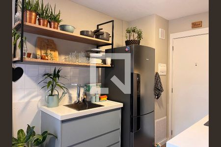 Sala e Cozinha integrada de apartamento para alugar com 1 quarto, 36m² em Água Branca, São Paulo