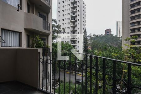 Varanda do Quarto de apartamento para alugar com 2 quartos, 79m² em Vila Andrade, São Paulo