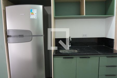 Cozinha de kitnet/studio à venda com 1 quarto, 27m² em Pinheiros, São Paulo