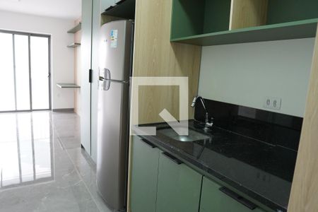 Cozinha de kitnet/studio à venda com 1 quarto, 27m² em Pinheiros, São Paulo