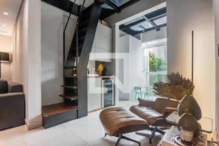 sala de apartamento à venda com 4 quartos, 130m² em Sion, Belo Horizonte