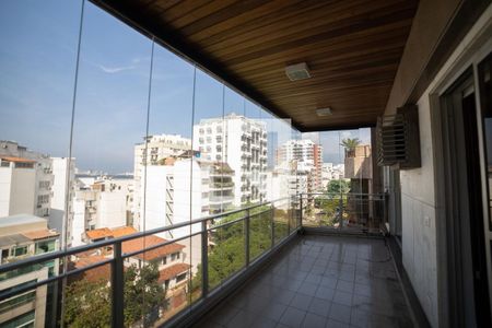 Varanda da Sala de apartamento à venda com 4 quartos, 198m² em Lagoa, Rio de Janeiro