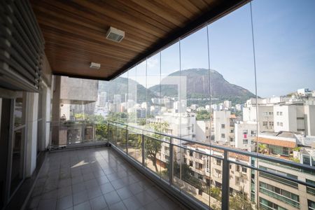 Varanda da Sala de apartamento à venda com 4 quartos, 198m² em Lagoa, Rio de Janeiro