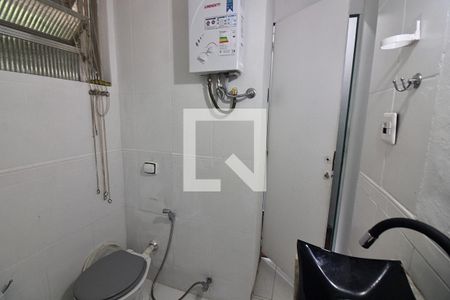 Banheiro Social de kitnet/studio para alugar com 1 quarto, 30m² em São Conrado, Rio de Janeiro